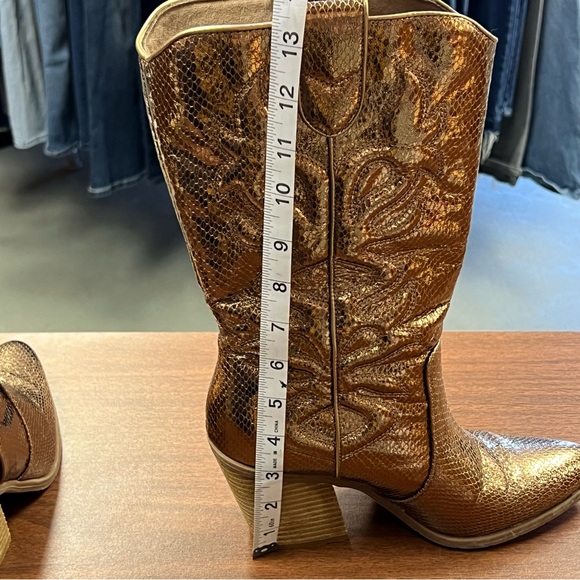 Michael by Michael Shannon metallic boots 8 WC - Picture 13 of 13